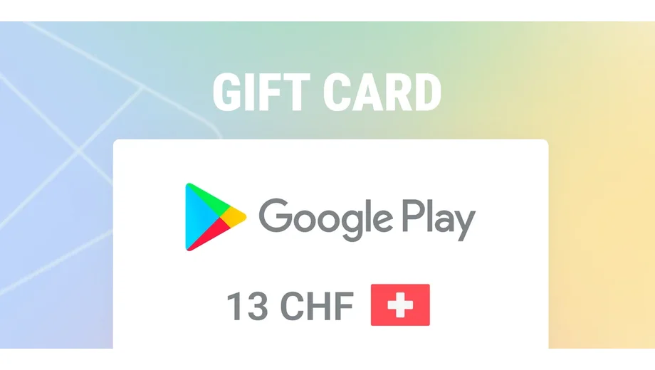 Google Play 13 CHF Gift Card (Switzerland) gallery image 2