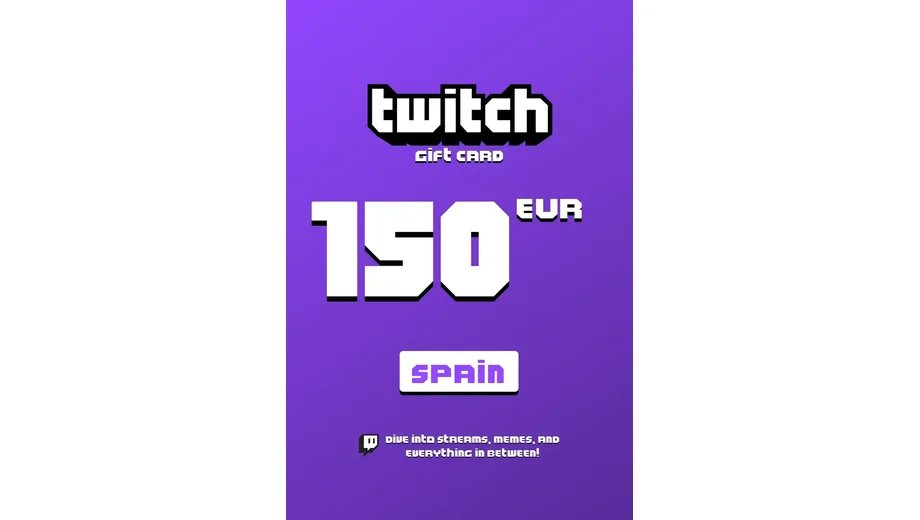 Twitch 150 EUR Gift Card (Spain) gallery image 2