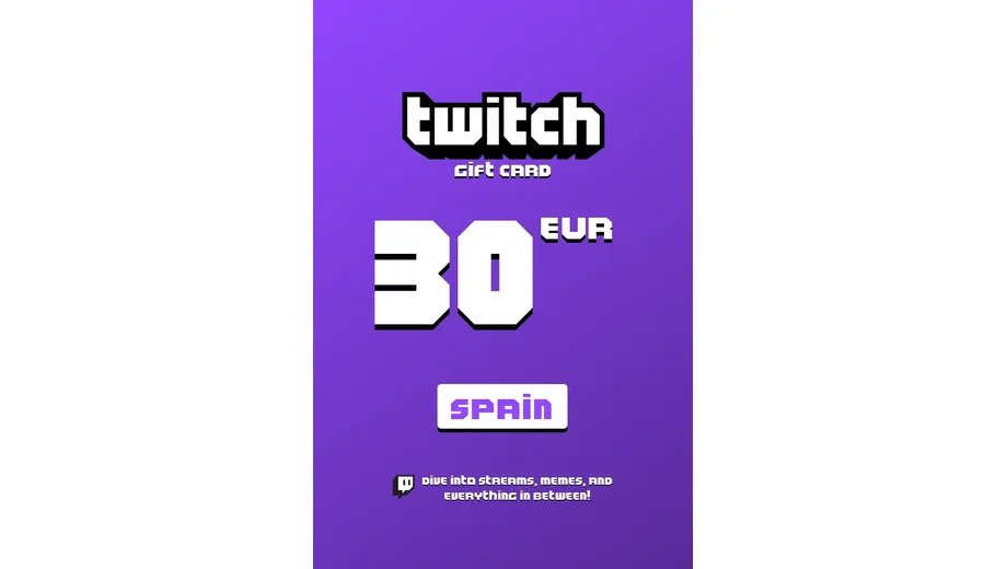 Twitch 30 EUR Gift Card (Spain) gallery image 2