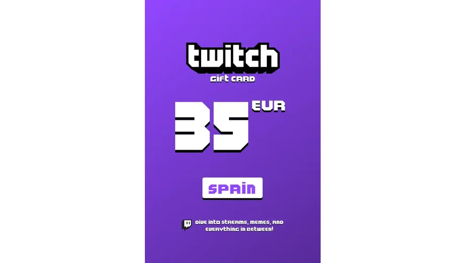 Twitch 35 EUR Gift Card (Spain) gallery image 2