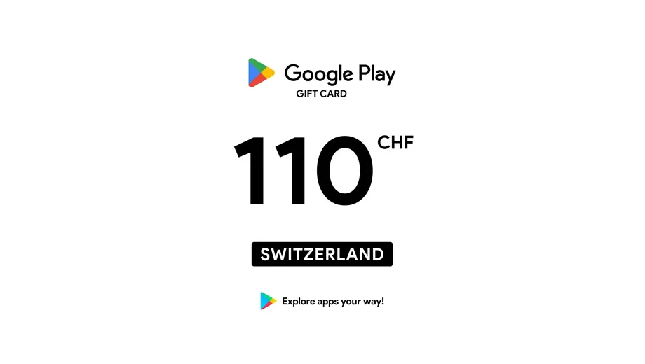 Google Play 110 CHF Gift Card (Switzerland) gallery image 2