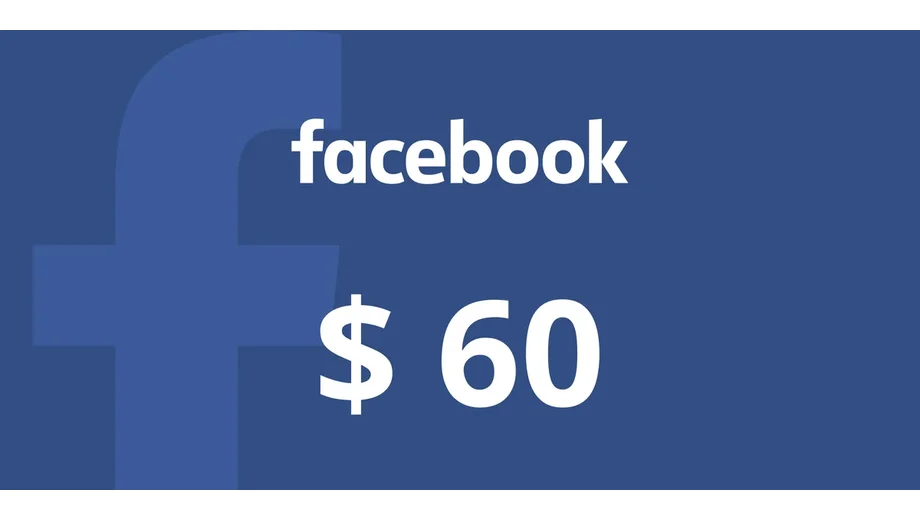 Facebook 60 USD Gift Card (Global) gallery image 2