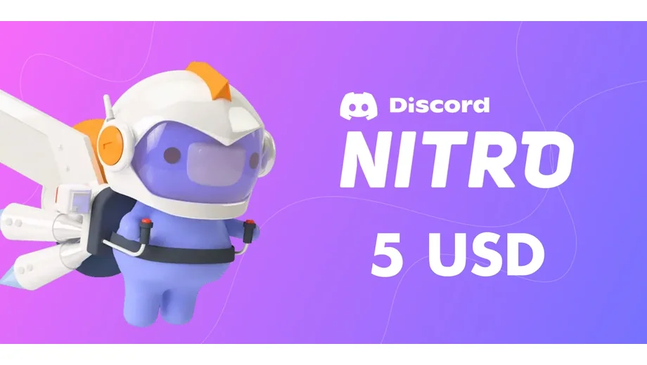 Discord Nitro 5 USD Gift Card (Global) gallery image 2