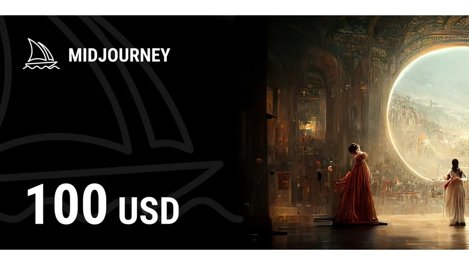 Midjourney 100 USD Gift Card (Global) gallery image 2
