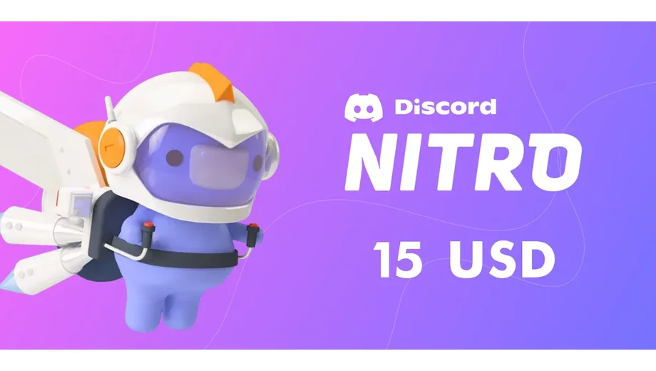 Discord Nitro 15 USD Gift Card (Global) gallery image 2