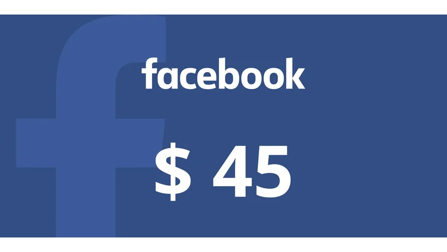 Facebook 45 USD Gift Card (Global) gallery image 2