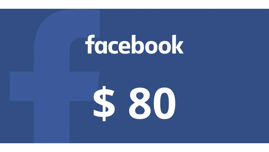 Facebook 80 USD Gift Card (Global) gallery image 2