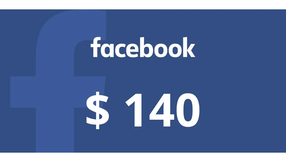 Facebook 140 USD Gift Card (Global) gallery image 2