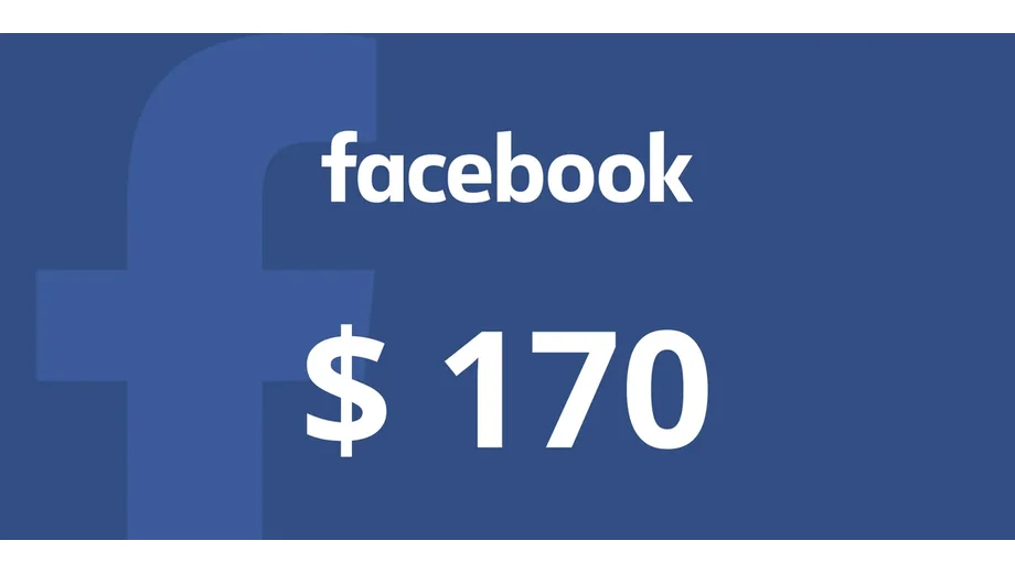 Facebook 170 USD Gift Card (Global) gallery image 2