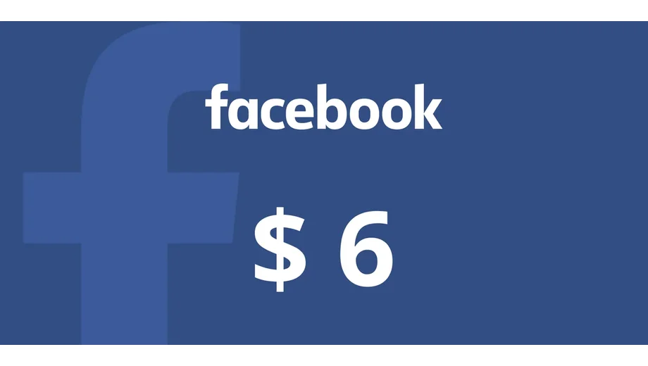 Facebook 6 USD Gift Card (Global) gallery image 2