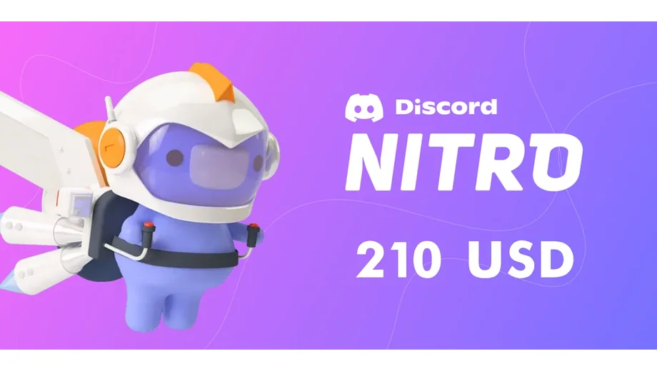 Discord Nitro 210 USD Gift Card (Global) gallery image 2