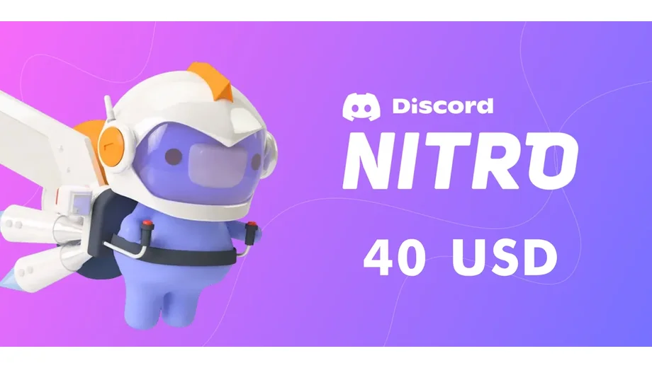 Discord Nitro 40 USD Gift Card (Global) gallery image 2