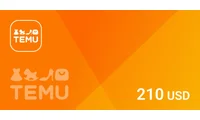 Temu 210 USD Gift Card (Global) thumb 2