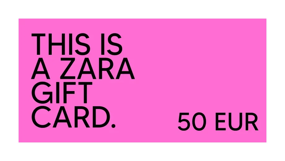 Zara Store 50 EUR Gift Card (Spain) gallery image 1