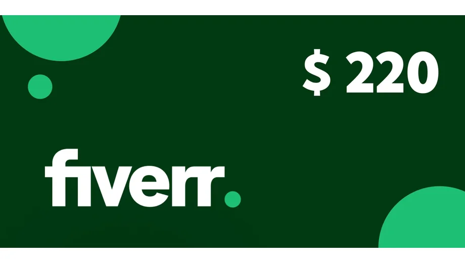Fiverr 220 USD Gift Card (Global) gallery image 2