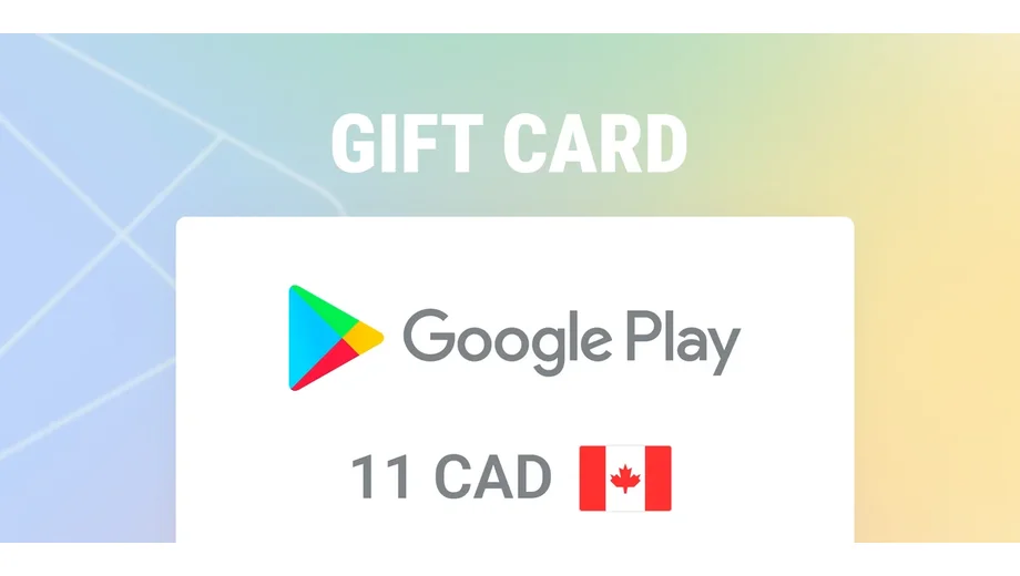 Google Play 11 CAD Gift Card (Canada) gallery image 2