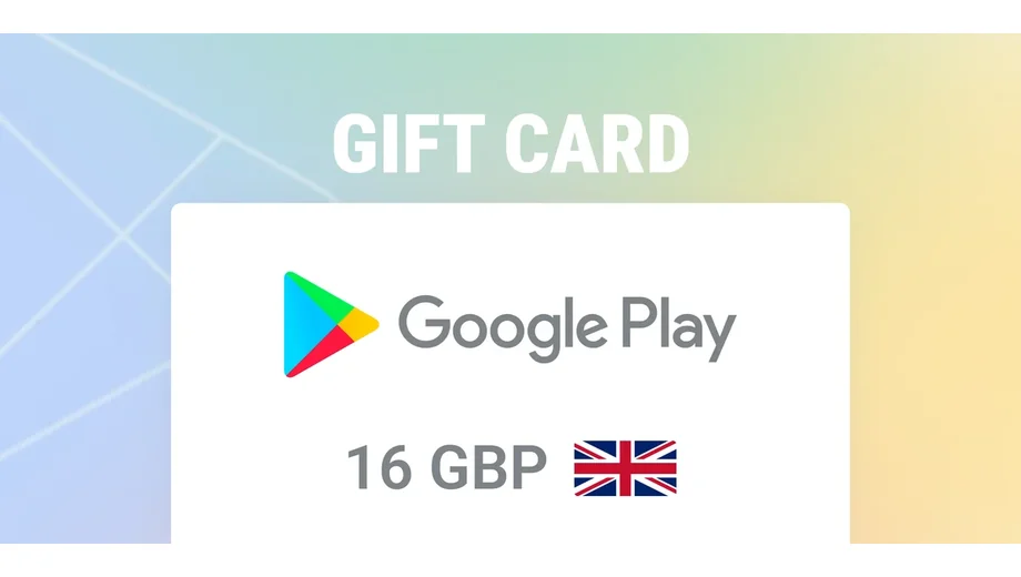 Google Play 16 GBP Gift Card (United Kingdom) gallery image 2