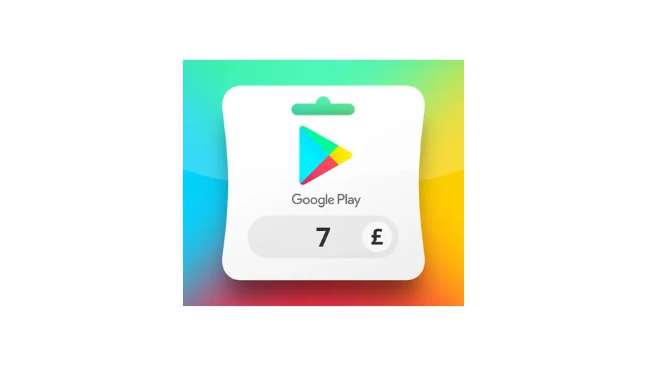 Google Play 7 GBP Gift Card (United Kingdom) gallery image 2