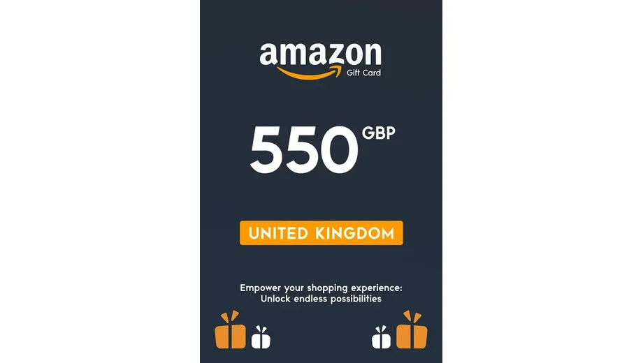 Amazon 550 GBP Gift Card (United Kingdom) gallery image 2