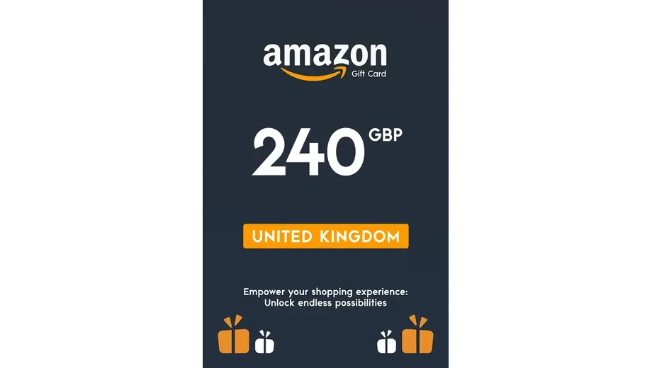 Amazon 240 GBP Gift Card (United Kingdom) gallery image 2