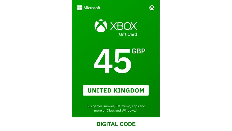 Xbox 45 GBP Gift Card (United Kingdom) gallery image 2