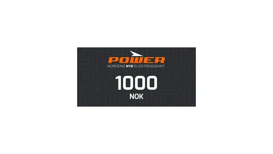Power 1000 NOK Gift Card (Norway) gallery image 2