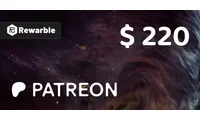 Patreon 220 USD Gift Card (Global) thumb 2