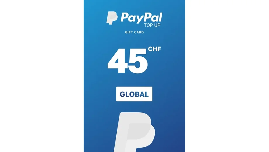PayPal 45 CHF Payment Card (Global) gallery image 1