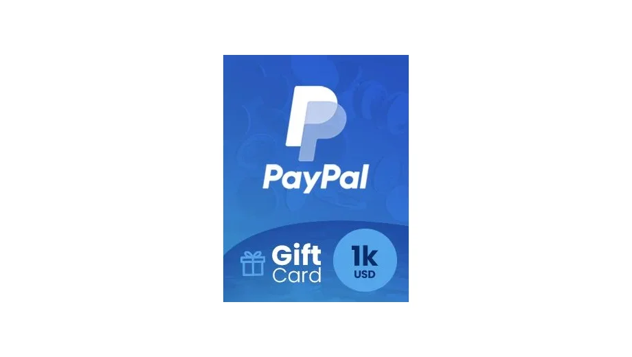 PayPal 1000 USD Payment Card (Global) gallery image 1