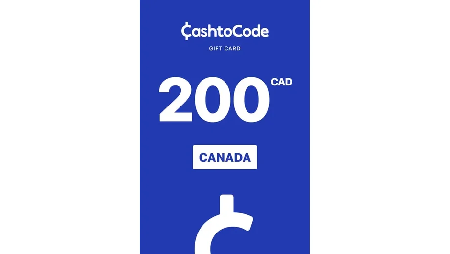 CashtoCode 200 CAD Payment Card (Canada) gallery image 1
