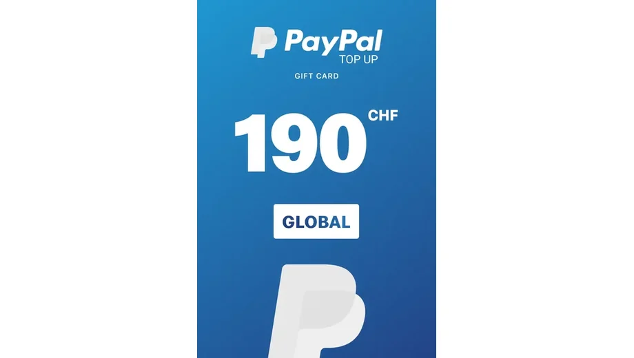 PayPal 190 CHF Payment Card (Global) gallery image 1