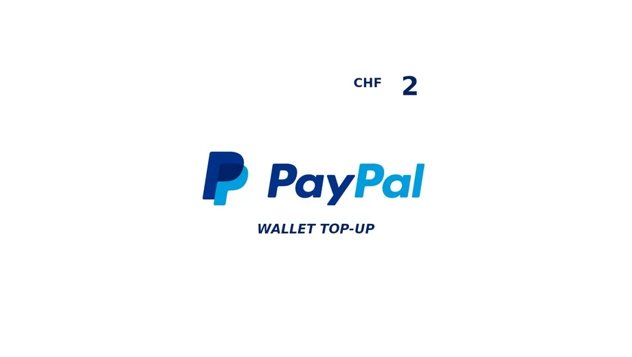 PayPal 2 CHF Payment Card (Global) gallery image 1
