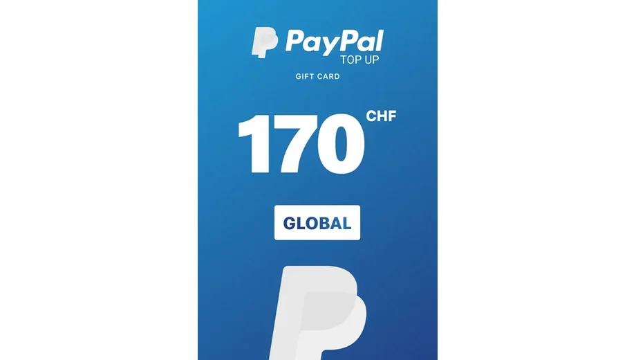 PayPal 170 CHF Payment Card (Global) gallery image 1