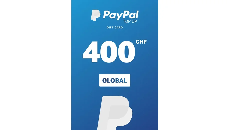 PayPal 400 CHF Payment Card (Global) gallery image 1