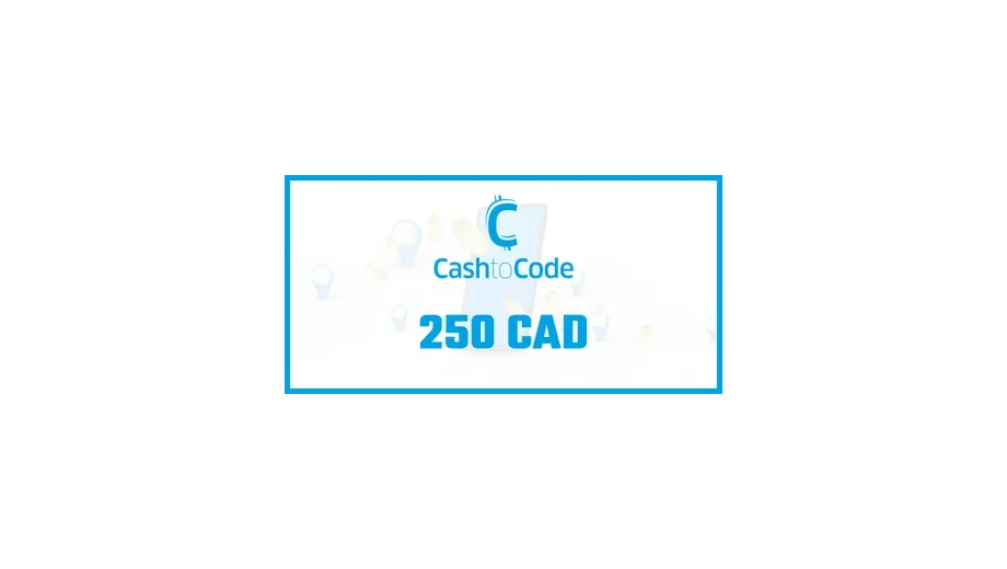 CashtoCode 250 CAD Payment Card (Canada) gallery image 1