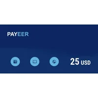 Payeer 25 USD Payment Card (Global)