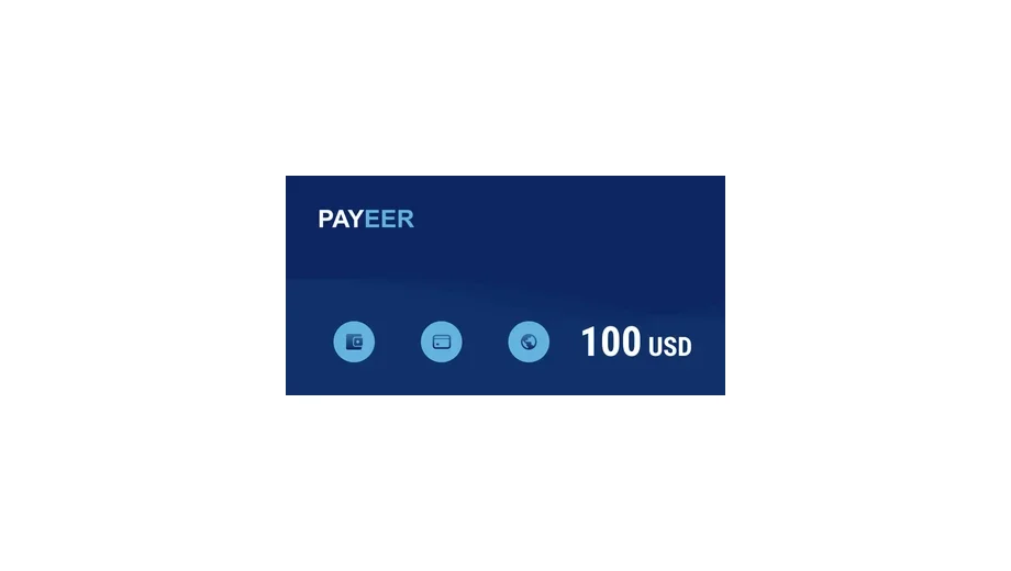 Payeer 100 USD Payment Card (Global) gallery image 1