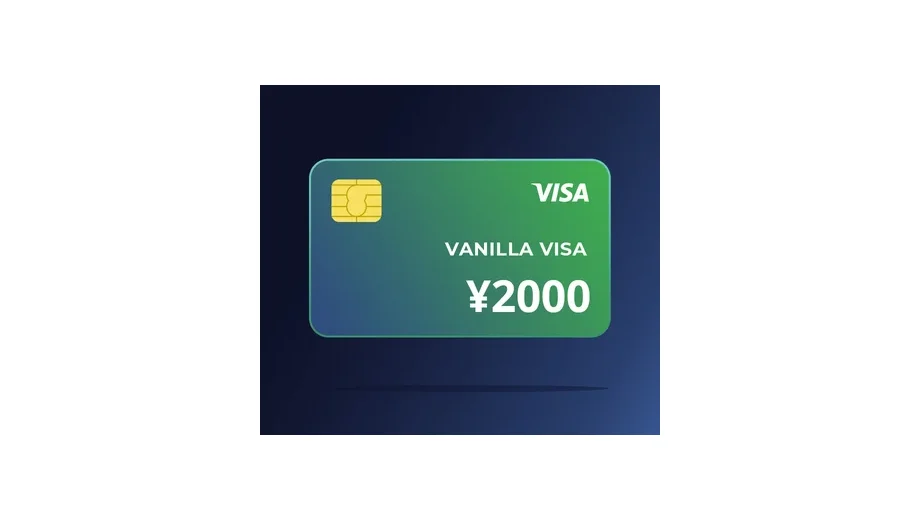Vanilla Visa ¥2000 JPY gallery image 1
