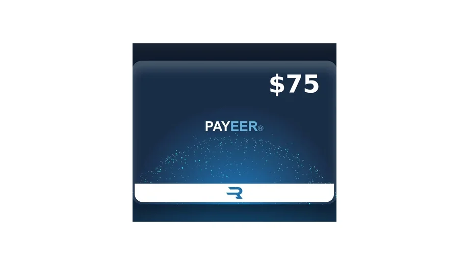 Payeer 75 USD Payment Card (Global) gallery image 1