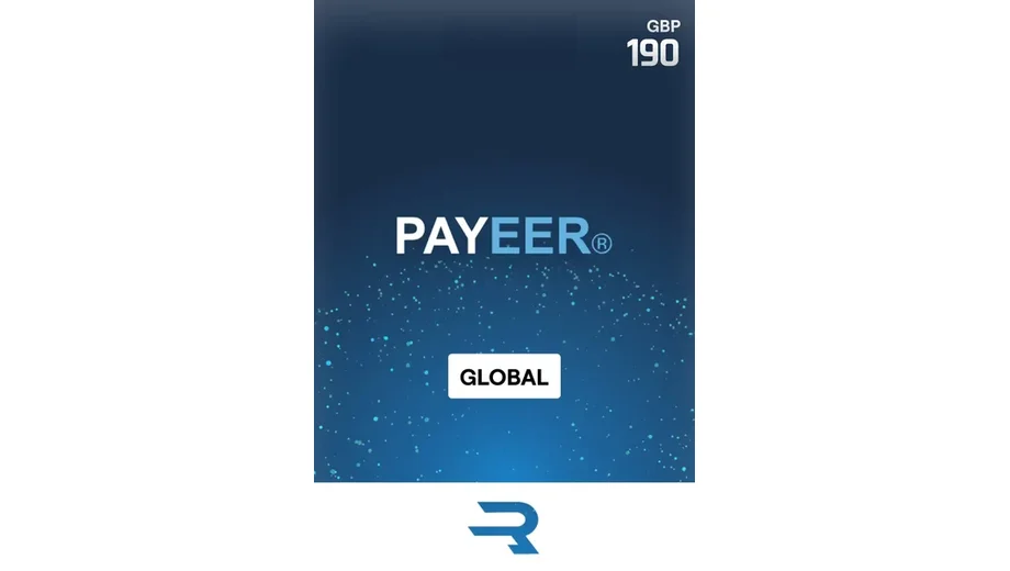 Payeer 190 GBP Payment Card (Global) gallery image 1