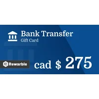 Bank Transfer C$275 CAD