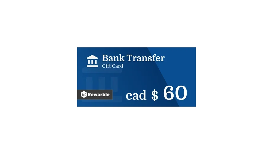 Bank Transfer C$60 CAD gallery image 1
