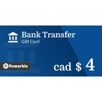 Bank Transfer C$4 CAD