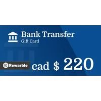 Bank Transfer C$220 CAD