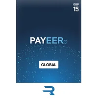 Payeer 15 GBP Payment Card (Global)