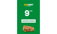 Subway 9 USD Gift Card (United States) thumb 2