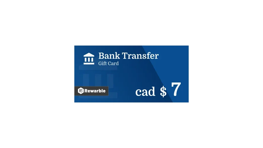 Bank Transfer C$7 CAD gallery image 1
