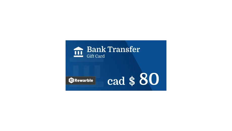 Bank Transfer C$80 CAD gallery image 1