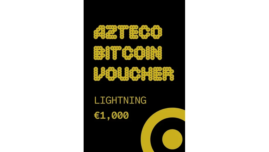 Azteco €1000 EUR in Bitcoin (BTC) Crypto Voucher gallery image 2