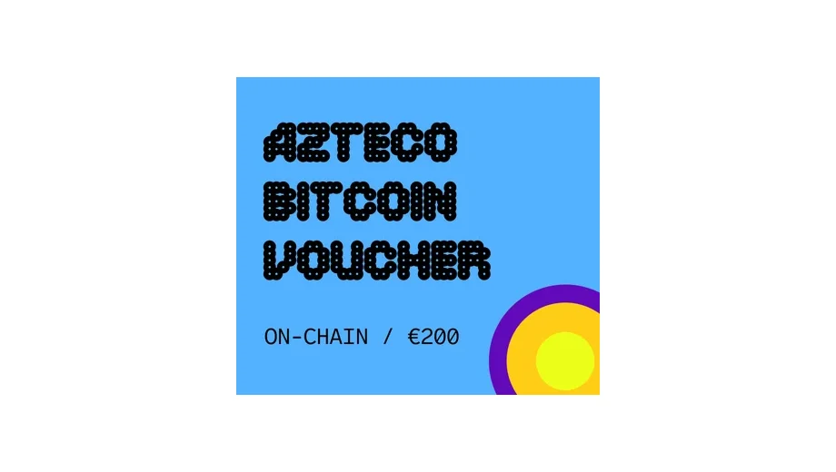 Azteco €200 EUR in Bitcoin (BTC) Crypto Voucher gallery image 2